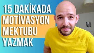 Pratik Motivasyon Mektubu yazmak  Murat Özener [upl. by Nolram123]