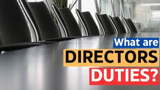 What are the Duties of a Director directorsduties companylaw [upl. by Hanahs]