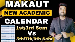 MAKAUT New Academic Calendar 202425 For ODD amp EVEN Semester  Big Changes [upl. by Eenwat955]