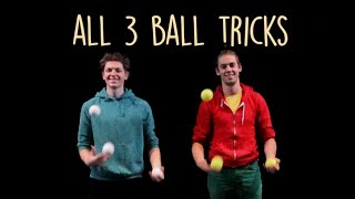 Alphabet of 3 ball juggling  43 tricks [upl. by Weitman48]