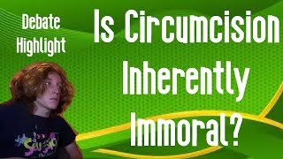 Is Circumcision Immoral Debate highlight [upl. by Siuoleoj275]