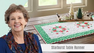 How To Make A Starburst Table Runner  Free Quilting Tutorial [upl. by Ollopa534]