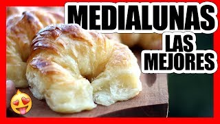 CÓMO HACER MEDIALUNAS DE MANTECA Croissants [upl. by Eillas]