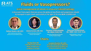 Webinar Fluids or Vasopressors Initial management of shock in resourcelimited settings [upl. by Hubble241]