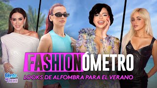 Tendencias de VERANO de las famosas en la alfombra roja  El Fashionómetro El Gordo y La Flaca [upl. by Rekab]