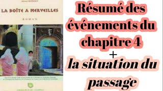 la Boîte à Merveillesrésumé des évènements du chapitre 4la situation du passagefrançais 1 bac [upl. by Notgnihsaw]