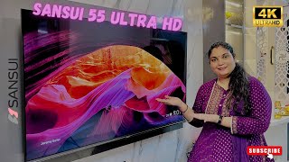 Sansui 55 inch 4K Ultra HD Qled Smart TV  Full Detailed Review  Sonal Deepak Singh [upl. by Oirtemed]