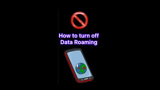 How to Turn off Data Roaming  in seconds👍🏻😎😎 [upl. by Ymiaj318]