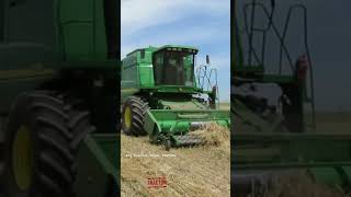 JOHN DEERE 9550 Combine Harvesting Rye johndeere bigtractorpower [upl. by Luapnaej861]