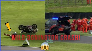 Donington Park won by Ryde following red flag caused by Iddon crash 😱 [upl. by Ecidnac]