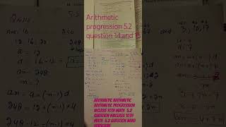 trinding1 mathematics class 10th 52 arithmetic progression video viral [upl. by Fabrianne]