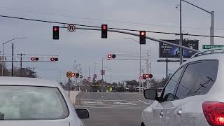 Amtrak California San Joaquin train 715 passing McKinley Ave Fresno ca [upl. by Eislek]