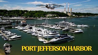 Port Jefferson Harbor Long Island Sound Mini 3 Pro 61224 [upl. by Eirised134]