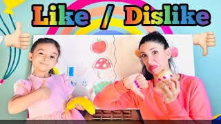 Likedislike part  Like and dislike song educational  Montessori activity [upl. by Ennayelsel]