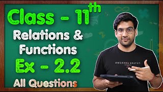 Class  11 Ex  22 Q1 to Q10 Relation and Functions Maths Chapter 2  CBSE NCERT  Green Board [upl. by Manon]