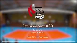 Entrainement 20  Halluin Volley Ball  Élite Masculine 20202021 [upl. by Nimzay552]