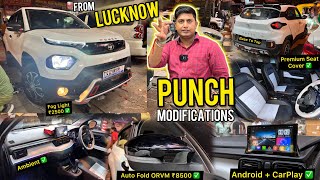 Tata Punch Pure Model Modified From Lucknow ✅ Tata Punch Base to Top [upl. by Llehsim]