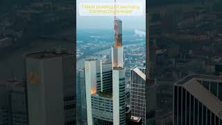 Commerzbanktower Frankfurt Germany by drone 4k [upl. by Ange]