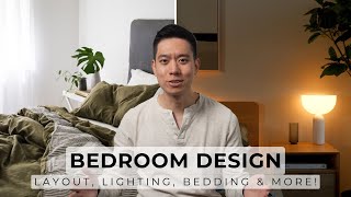 How To Design A Functional amp Cozy Bedroom  Layout Lighting Storage Bedding amp More [upl. by Eskill]