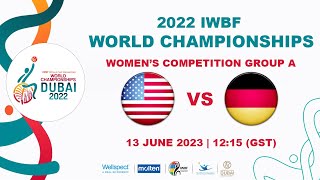 USA vs GER  Womens Competition Group A  2022 IWBF Wheelchair Basketball World Championships [upl. by Lukasz]