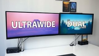 Ultrawide vs Dual Screen  what is the best setup for productivity [upl. by Aisatsana965]