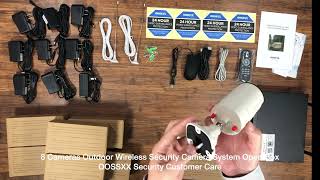 OOSSXX 2K 30MP Wireless Security Camera System Unboxing [upl. by Aicilaana]