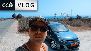 Kia Rio Review in Cyprus ENGLISH Hiring a car abroad [upl. by Adiehsar]