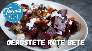 Gerösteter Rote Bete Salat mit Feta und Senfdressing [upl. by Merril]