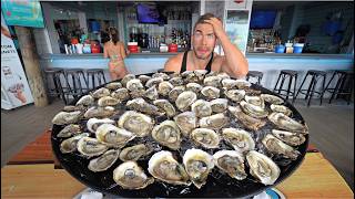 ONLY 15 MINUTES THE FREAKIEST OYSTER CHALLENGE IN THE USA  Joel Hansen [upl. by Nodyarb]