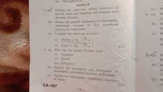 Polynuclear Hydrocarbons and SpectroscopyBSc 3rd yearQuestion PaperCHEM 301 THHPU [upl. by Ysak3]