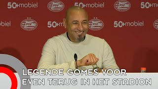 PSVlegende Gomes voor even terug in het Philips Stadion [upl. by Adolph]