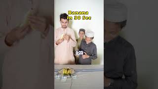 Eat Banana In 30 Sec P3 short fyp challenge [upl. by Eustis]