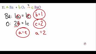 CW Balancing Chemical Equations  11 NO AUDIO [upl. by Vivianna]