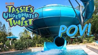 Tassies Underwater Twist at Aquatica Orlando FL OnRide POV 4K2024 [upl. by Eevets961]