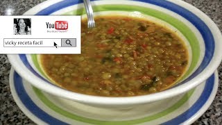 Sopa de lentejas con tocino ¡receta saludable y deliciosa [upl. by Elockcin]