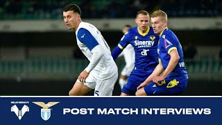 Hellas VeronaLazio  Le interviste post partita [upl. by Dygall483]