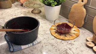 Cranberry Jam Recipe  Vlog  Simple breakfast  Kitchen in Canada  Клюквенный соус [upl. by Neall]