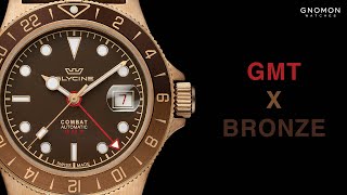 Glycine Combat SUB 42 Sports Bronze GMT Brown Ref GL0316 [upl. by Euginimod]