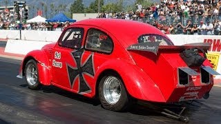 VW drag racing Outlaw Turbo class BUGIN 35 2010 [upl. by Oninotna575]