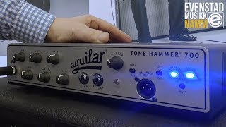 NAMM 2019  Aguilar Tone Hammer 700 w Dave Boonshoft [upl. by Ahtibat]