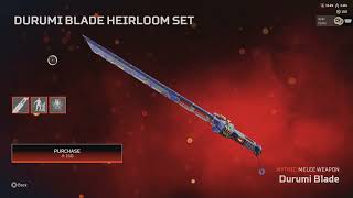 New Crypto Heirloom Recolor Available Now Durami Blade [upl. by Enilec]