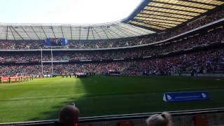 National Anthem Babcock Trophy 2014 Twickenham [upl. by Garrek387]