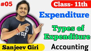 What is Expenditure  SIMPLE Explanation  Types of Expenditure  Basic terms of Accounting [upl. by Florida419]