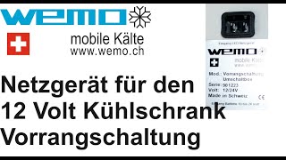 Umschaltbox Vorrangschaltung 12  230 Volt Netzstrom Kühlschrank Netzgerät secop 101n0212 101N0510 [upl. by Ddart]