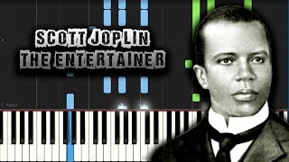 Scott Joplin  The Entertainer  Piano Tutorial Synthesia Download MIDI  PDF Scores [upl. by Mages]