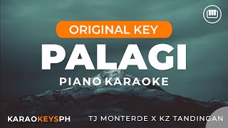 Palagi  TJ Monterde X KZ Tandingan Piano Karaoke [upl. by Norris]