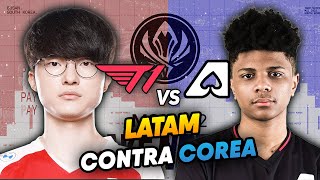 😱 LATAM SE ENFRENTA AL T1 DE FAKER 20  0 EN LCK AZE vs T1 MSI 2022 [upl. by Yrannav]