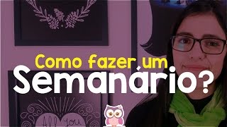 Como fazer um Semanário Escolar [upl. by Edwin]