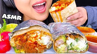 ASMR CHICKEN BURRITO VS CARNE ASADA FAJITA BURRTIO MUKBANG ASMR Phan [upl. by Bertha337]