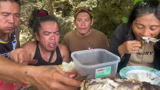 MUKBANG INIHAW NA TAMBAKOL AT SINIGANG NA DANGGIT AT IBA PANG MGA SEAFOOD [upl. by Amik]